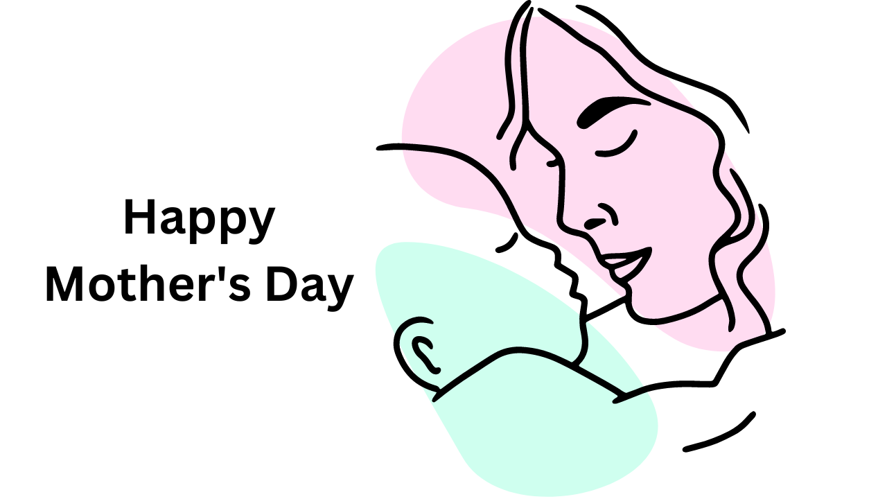 Happy Mothers Day Continuous Line Drawing Vector Illustration Mother Her  Stock Vector by ©ngupakarti 362213856