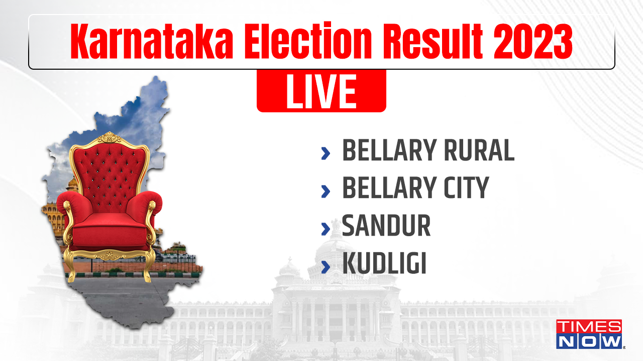 Kampli, Siruguppa, Bellary Rural, Bellary City, Sandur Election Result 2023 LIVE