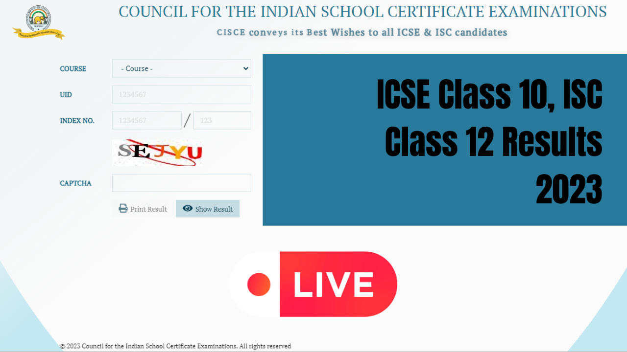 ISC 12 Result Marksheet Highlights CISCE Class 12th Result DECLARED Link at resultscisceorg cisceorg