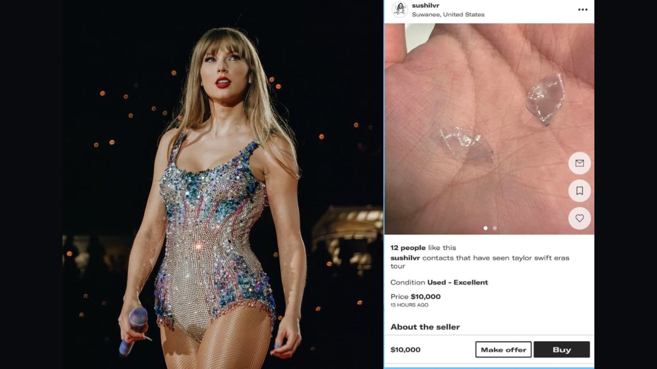 Fan Tries To Sell Contact Lenses That Have 'Seen Taylor Swift's Eras Tour'