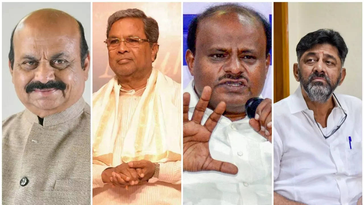 Basavaraj Bommai, Siddaramaiah, HD Kumaraswamy, DK Shivakumar - Top Candidates