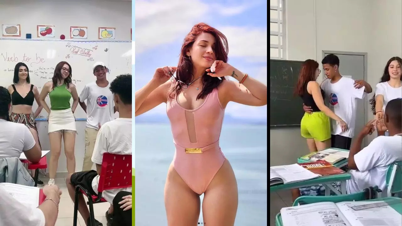 Brazilian English teacher Cibelly Ferreira, fired over 'inappropriate' behaviour, dances with students for TikTok  | @cibellyferreira_/Instagram