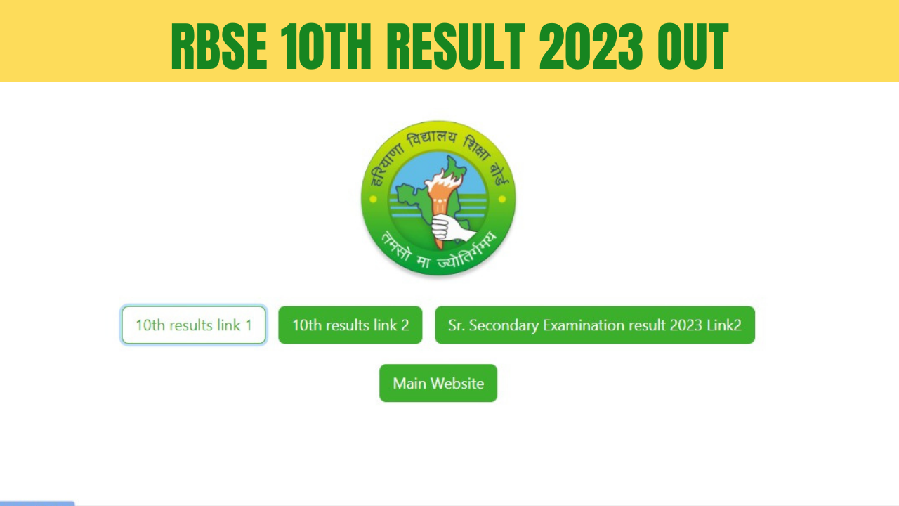 Bsehorgin HBSE Class 10th Result 2023 HIGHLIGHTS Haryana Board 10th Result OUT Sonu tops exam 6543 students pass