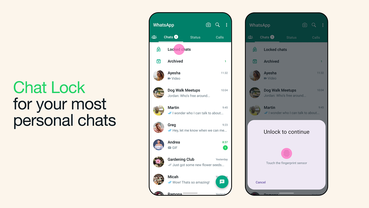 WhatsApp Rolls Out Chat Lock Feature