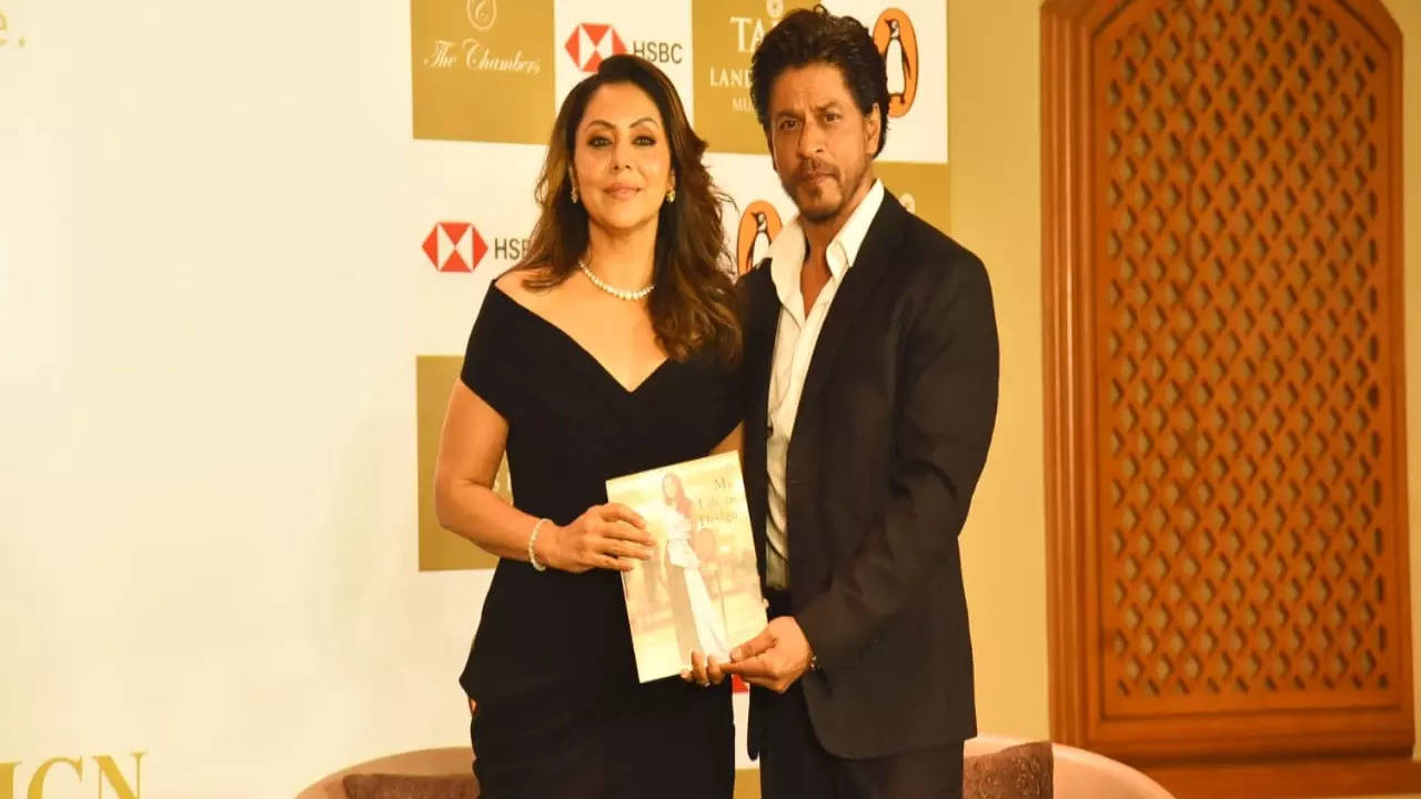 SRK launches Gauri Khan's coffee table book, says 'She's busiest person in our house'