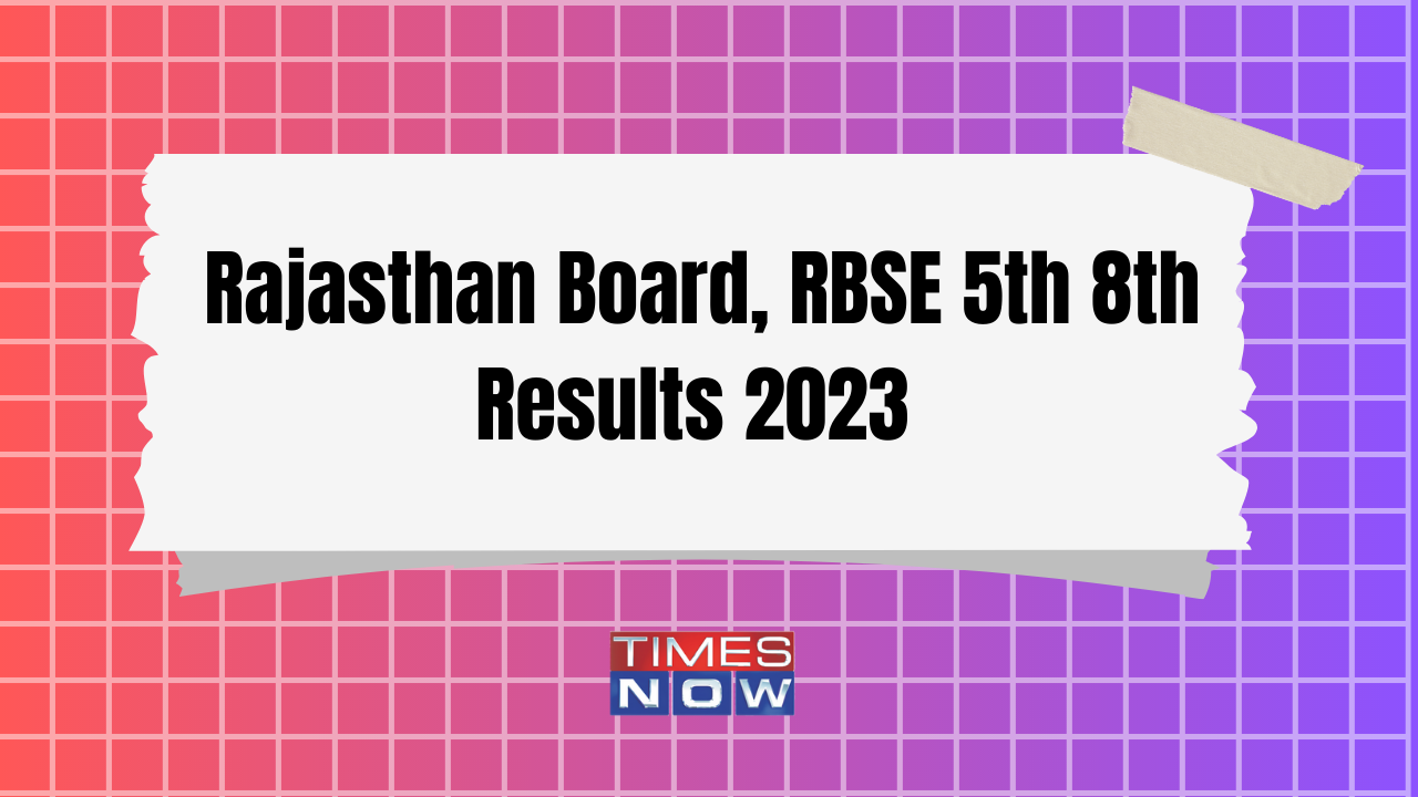 RBSE Rajasthan Board Shala Darpan 8th Result 2023 RBSE Board Class 8 Result DECLARED Link Active On rajshaladarpannicin How to Check Scores