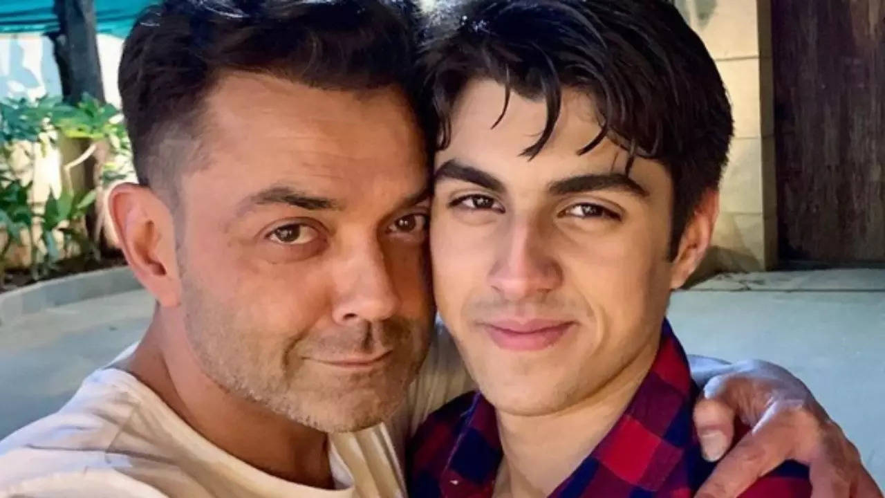 Bobby Deol with his son Aryaman