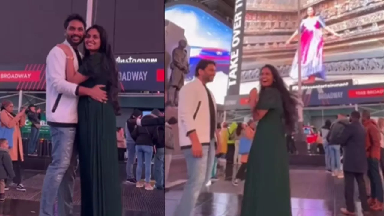 Viral Video | Desi Man Surprises Girlfriend With Special Slideshow at Times  Square For Her Birthday