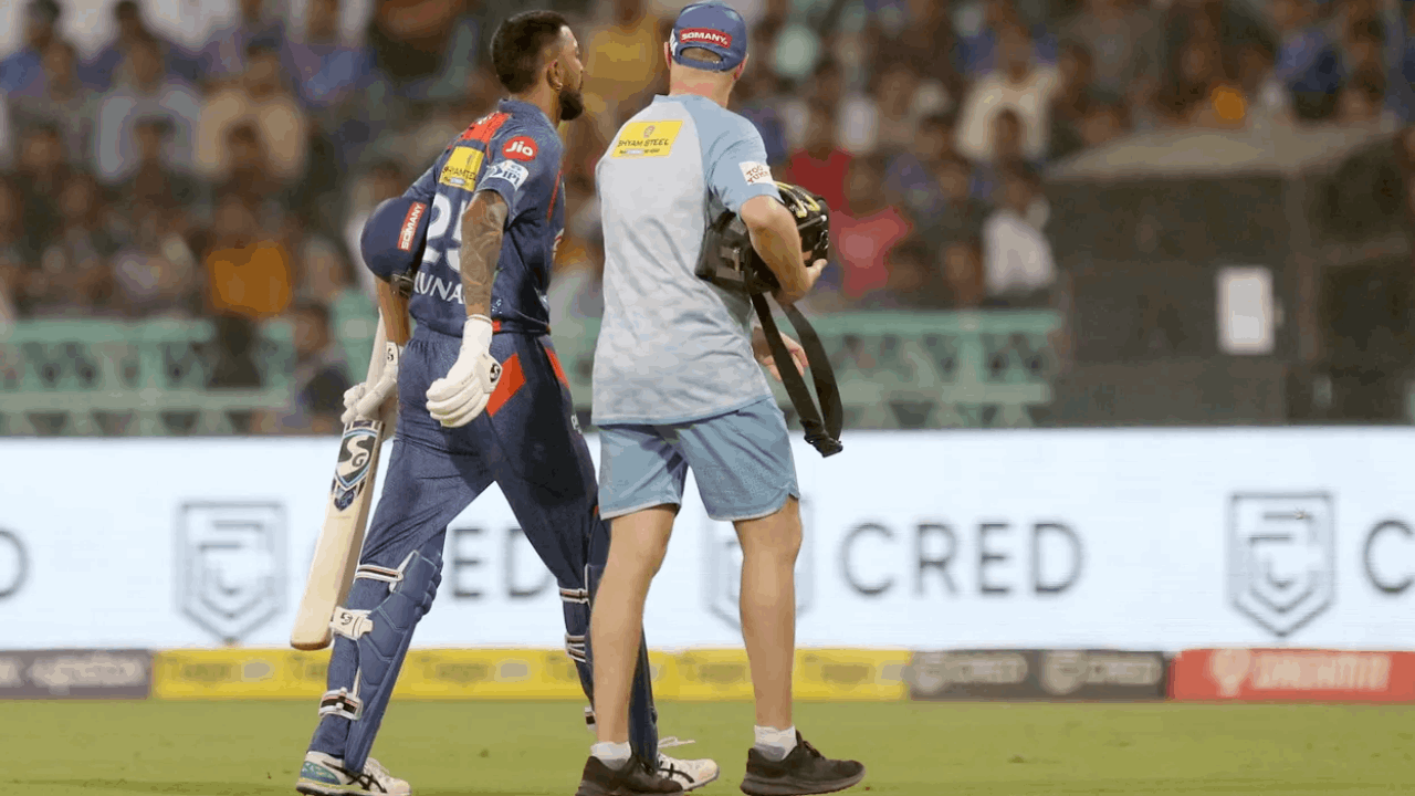 Krunal Pandya retire hurt IPL