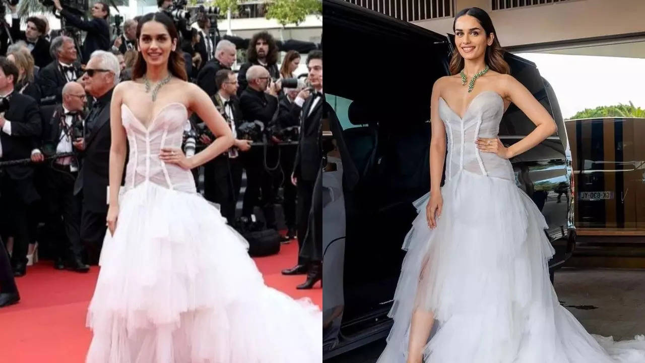 Manushi Chhillar makes her red carpet debut at Cannes 2023