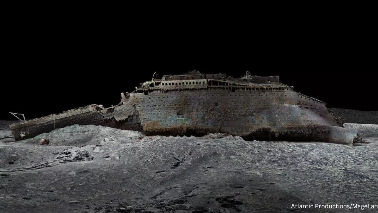 A 3D reconstruction of the Titanic captures the North Atlantic shipwreck in full view | Atlantic Productions/Magellan