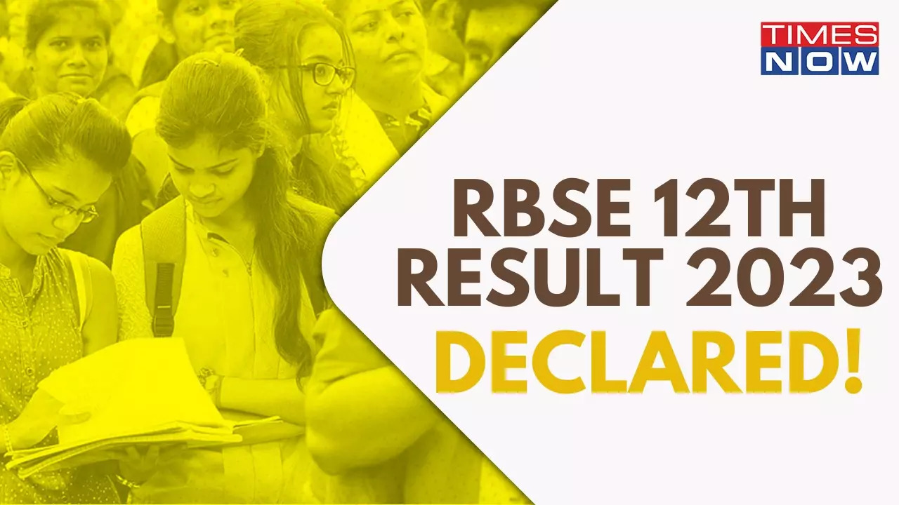 RBSE 12th Results 2023 declared