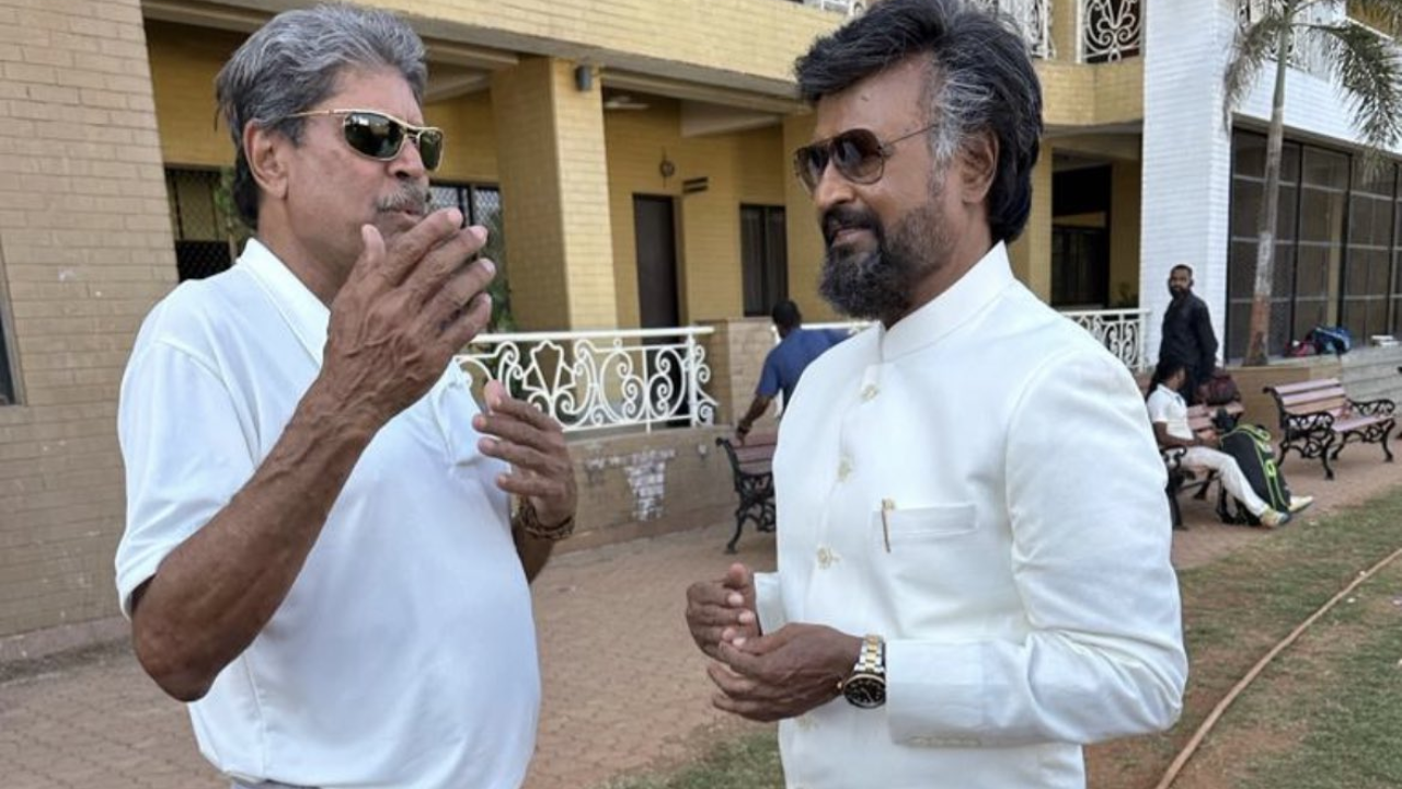 Rajinikanth And Kapil Dev