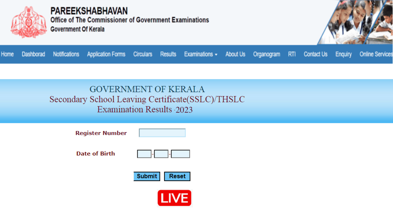 Keralapareekshabhavan.in Kerala SSLC 10th Result 2023 Direct Link at