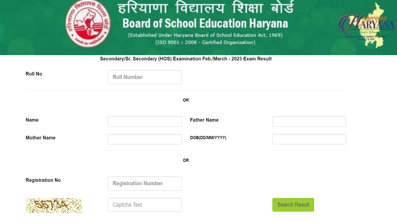 Haryana Open Board Result 2023 Declared! Check HOS 10th 12th Results on bseh.org, Direct Link Here