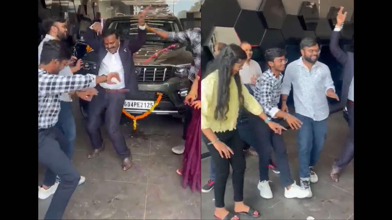 Family dances after buying car in viral video