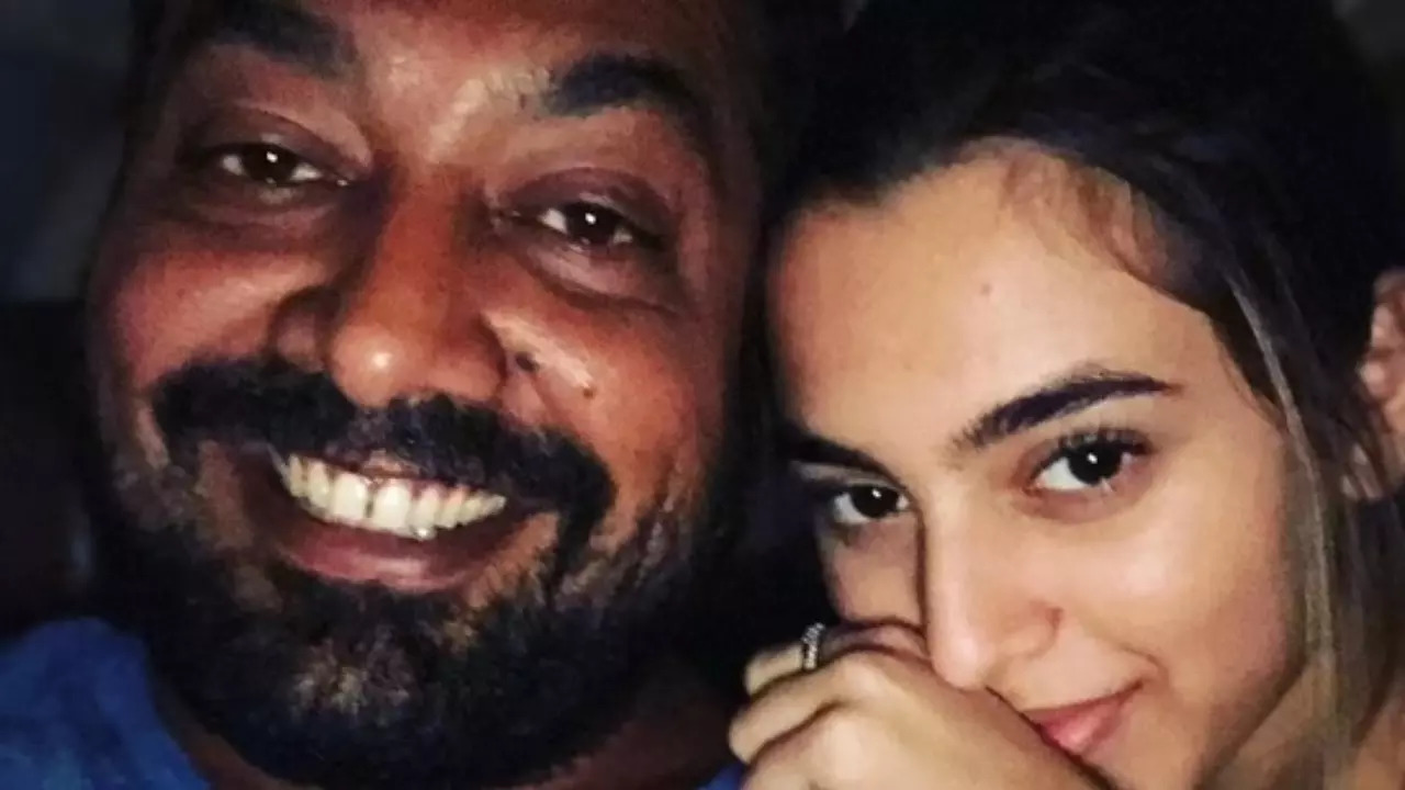 Anurag Kashyap with daughter Aaliyah Kashyap