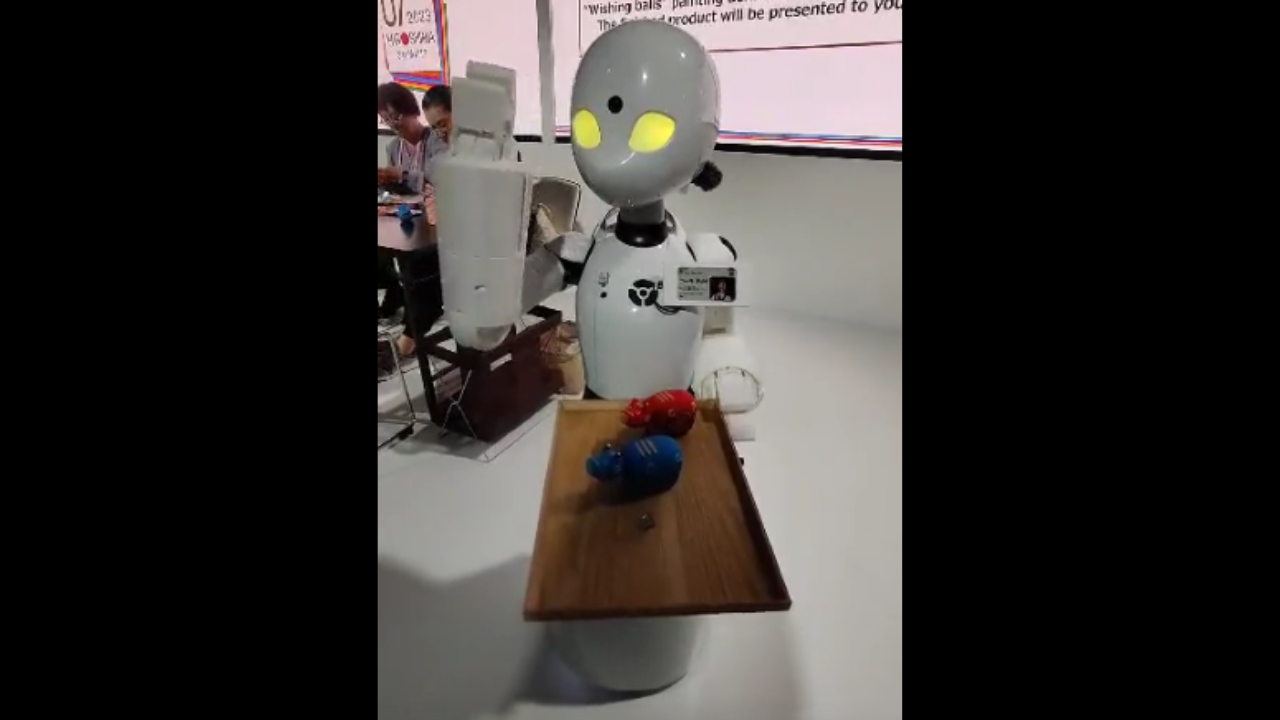 robot greets 'namaste! hello india' at g7 summit in hiroshima | watch video