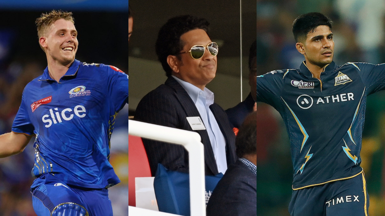 Sachin Tendulkar, Cameron Green, Shubman