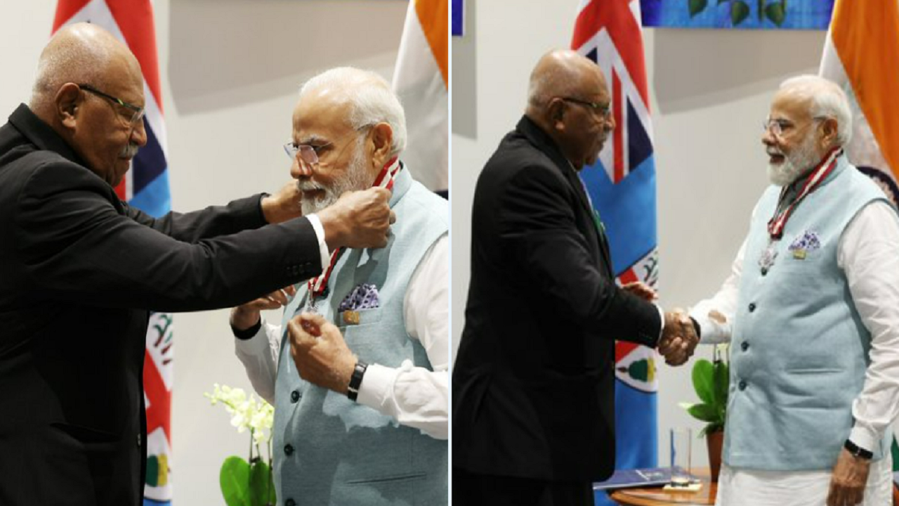 PM Narendra Modi Conferred With Highest Honour of Fiji