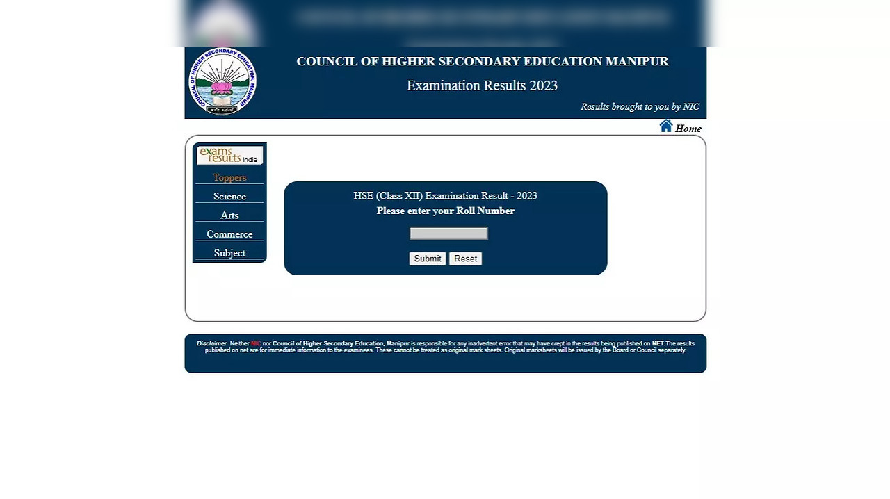 COHSEM HSE Result 2023, manipur hse 12th result, manipur board results ...
