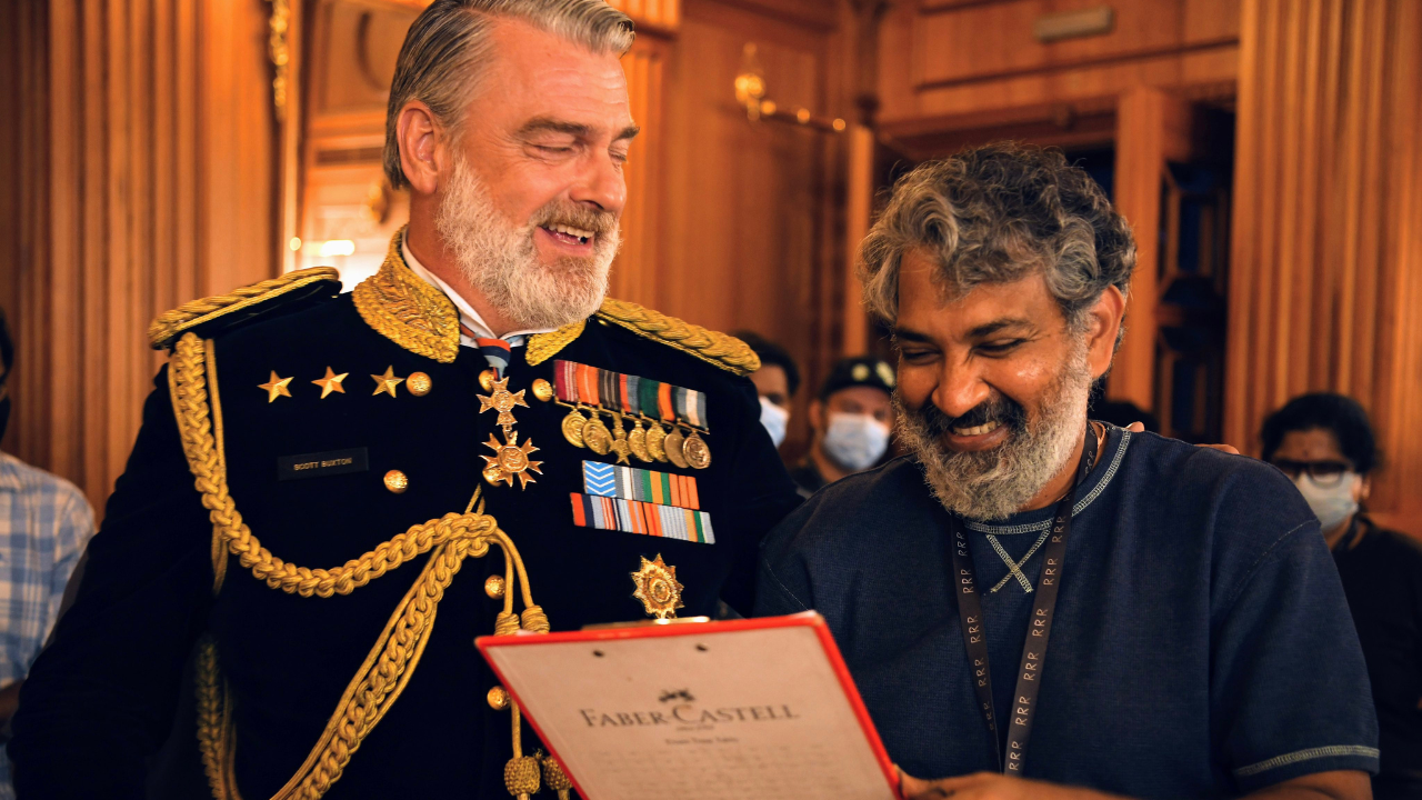 Ray Stevenson and SS Rajamouli