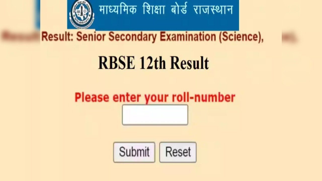 RBSE Sarkari Results 2023 Highlights Rajasthan Class 12th Arts Results 2023 Today