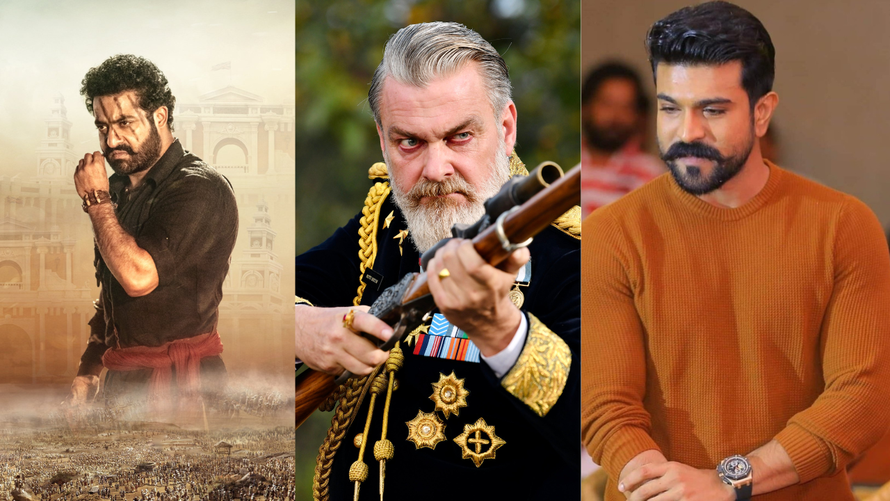 Jr NTR, Ray Stevenson, Ram Charan