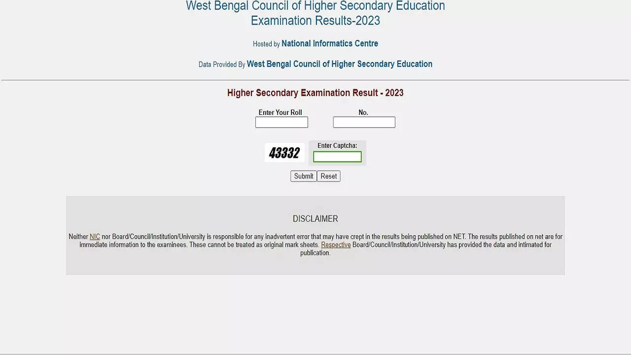 wbresults.nic.in 2023 HS Result OUT