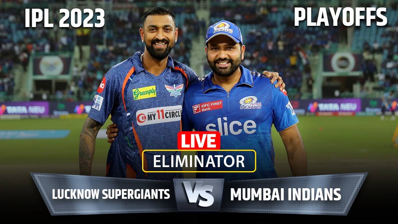 LSG vs MI IPL 2023 Live Score, Lucknow Super Giants vs Mumbai Indians Live Cricket Score Online on Star Sports 1 Hindi-English, Jio Cinema IPL Live Streaming Today Match Cricket News,