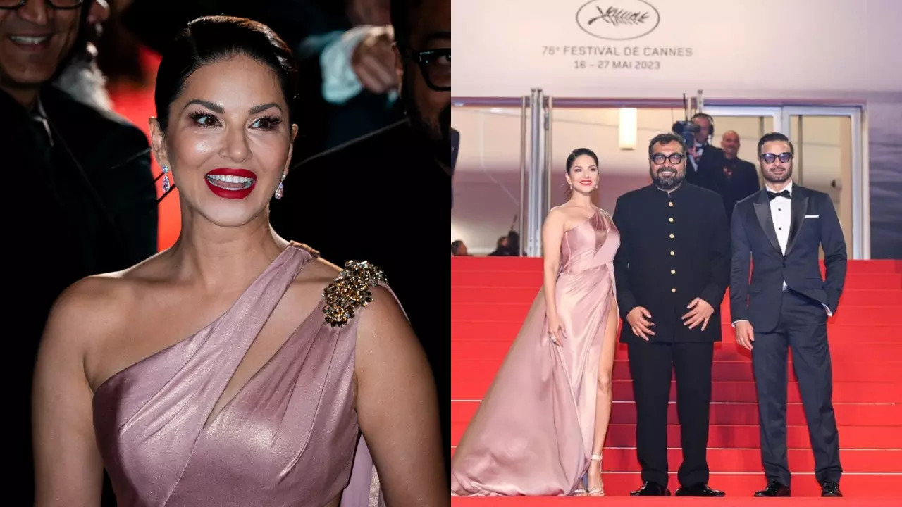 Sunny Leone Stuns In High-Slit Gown As She Walks The Red Carpet With Kennedy Team