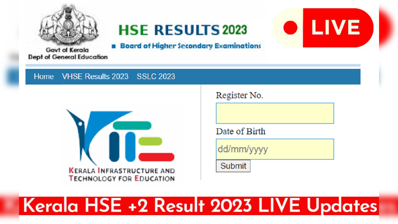 keralaresults.nic.in DHSE Result 2023 Highlights Kerala Plus Two