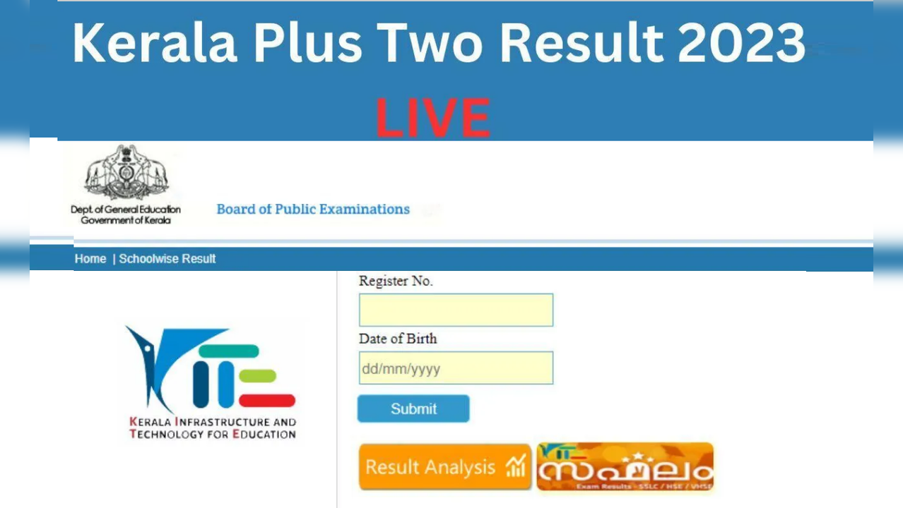 DHSE Kerala Plus Two Result 2023 Highlights Kerala 2 Results DECLARED Link Soon on keralaresultsnicin resultskitekeralagovin dhsekeralagovin