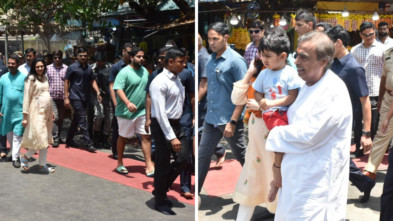 Mukesh Ambani visits Siddhivinayak temple