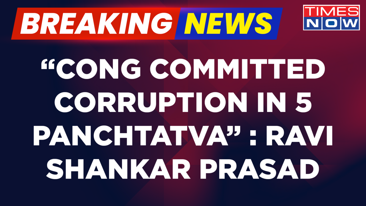 Breaking News Congress Committed Corruption In All Five Elements Of