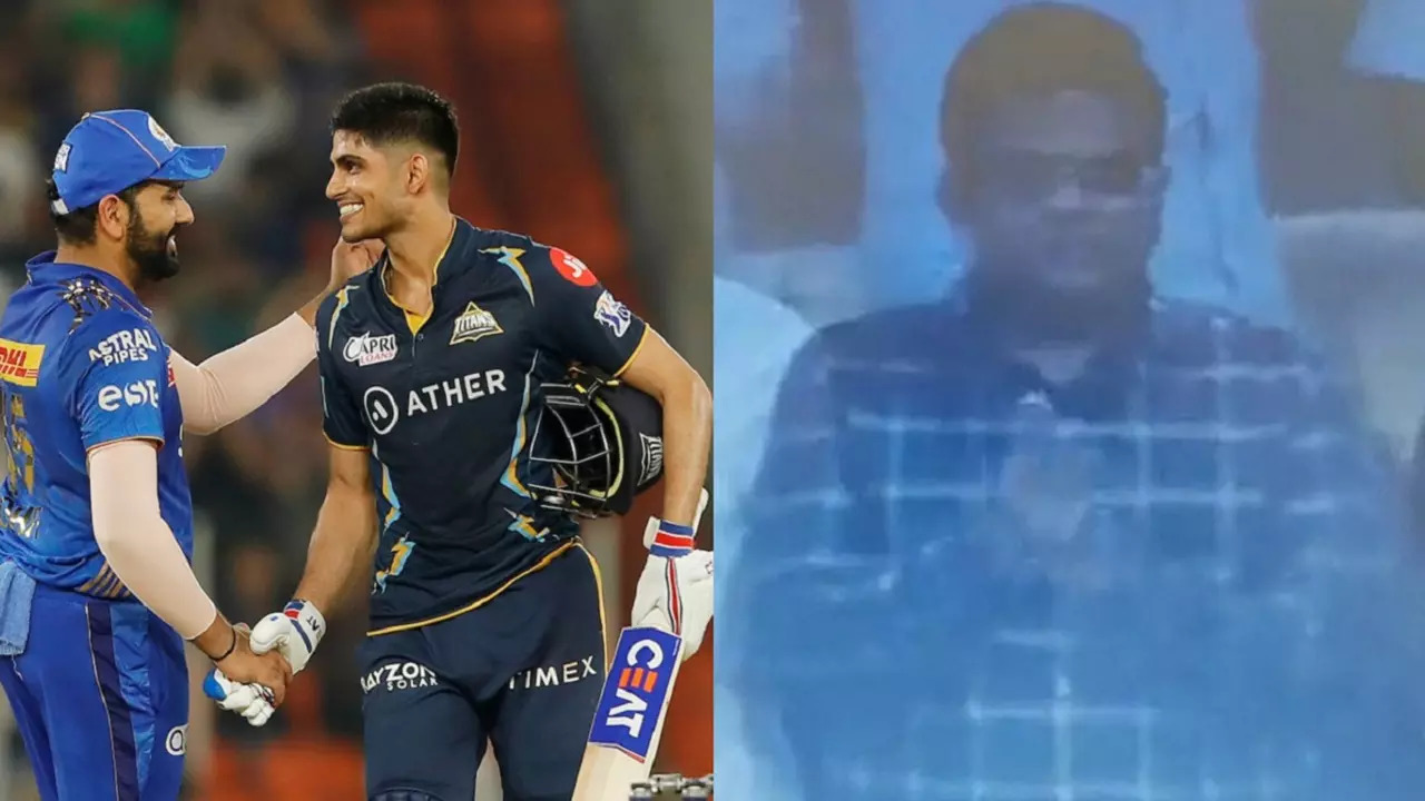 Jay Shah Rohit Sharma react after Gill's century vs MI