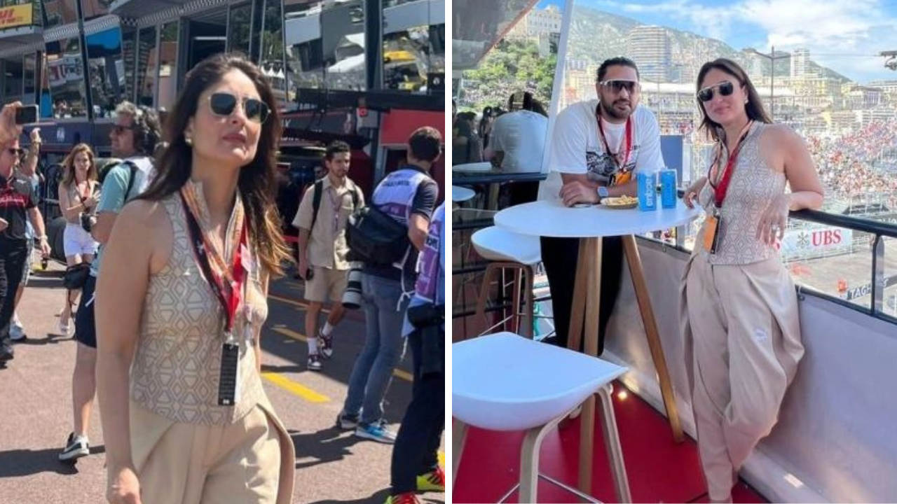 Kareena Kapoor and Yuvraj Singh at the F1 Grand Prix