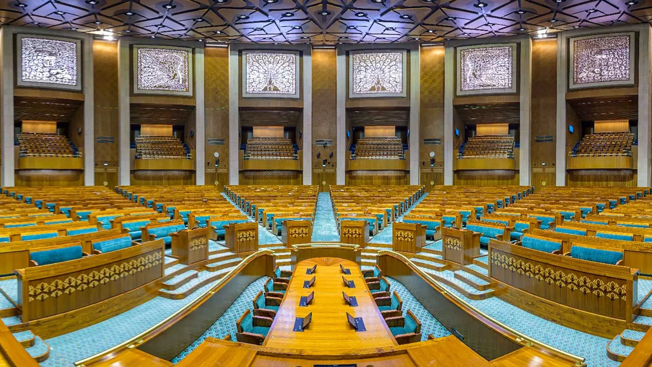 The new Parliament building inaugurated by Prime Minister Narendra Modi on Sunday