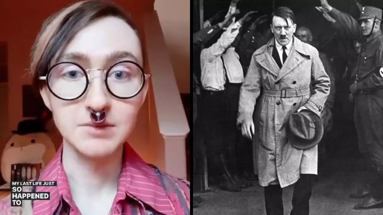 Jewish transperson Cipher Felix claimed to be a reincarnation of Adolf Hitler in a TikTok video | Screenshot