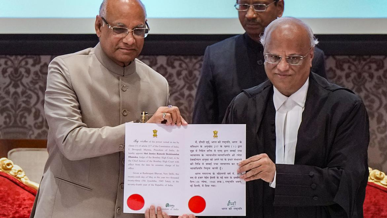 Justice Ramesh Dhanuka sworn in as Chief Justice of Bombay High Court