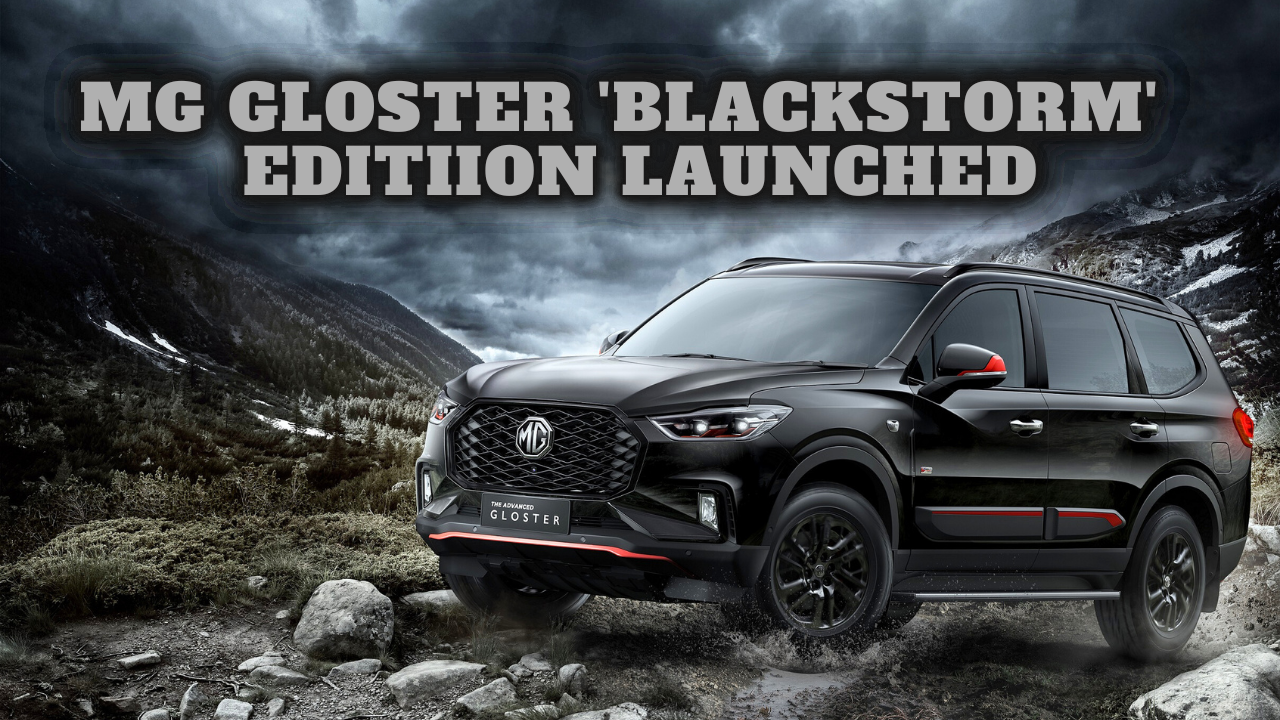 MG Gloster Blacktorm Edition SUV Launched For Rs 40.29 Lakh