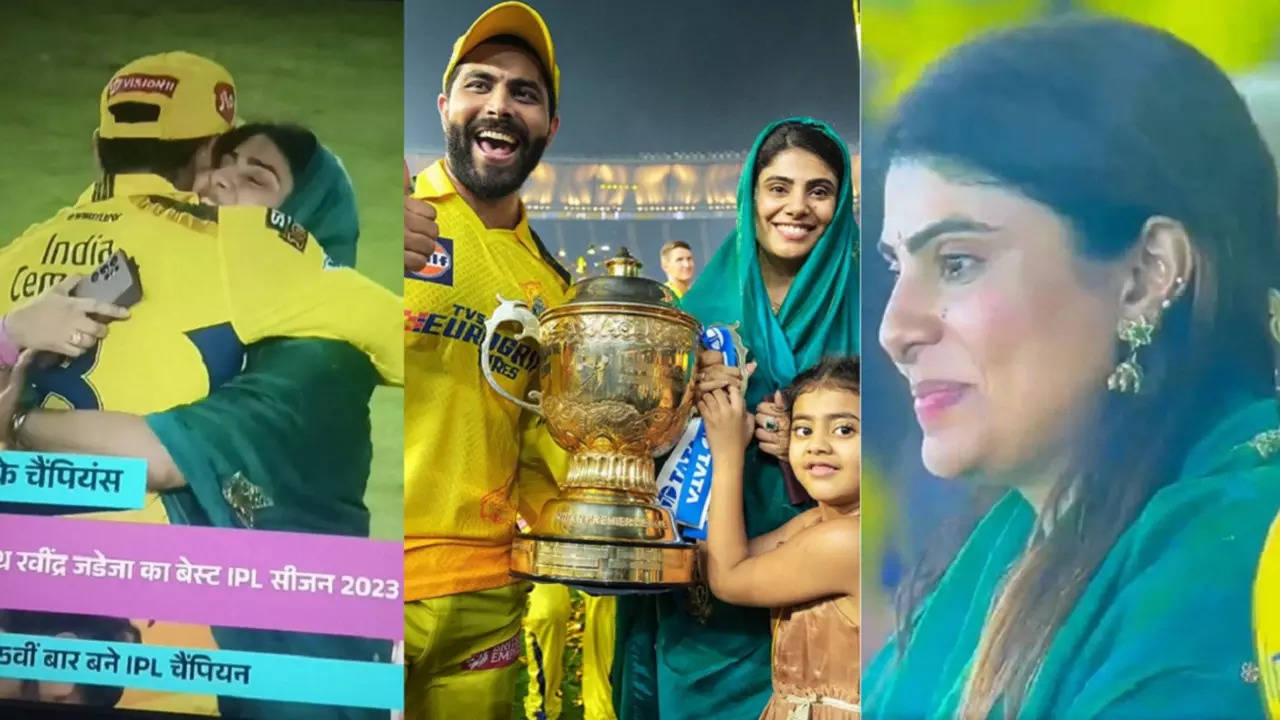 Ravindra Jadejas Wife In Tears After Star All-rounder Wins IPL 2023 Title For CSK, Video Goes Viral