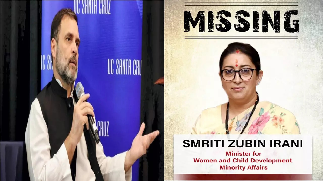 ​Rahul Gandhi and Smriti Irani