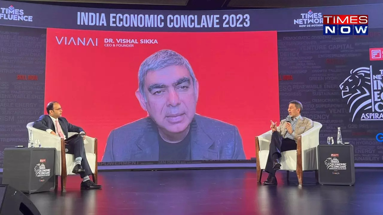 Rajan Bharti Mittal Vice Chairman & MD, Bharti Enterprises and Dr. Vishal Sikka Founder & CEO, Vianai Systems speak about India's Opportunity and Responsibility in AI at IEC 2023