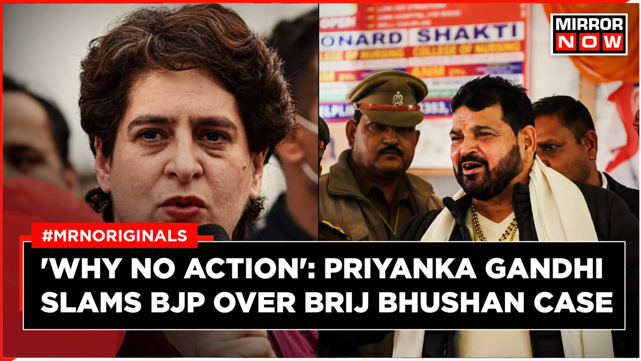 Congress Leader Priyanka Gandhi Slams BJP And PM Modi For Inaction In WFI Chief Brij Bhushan