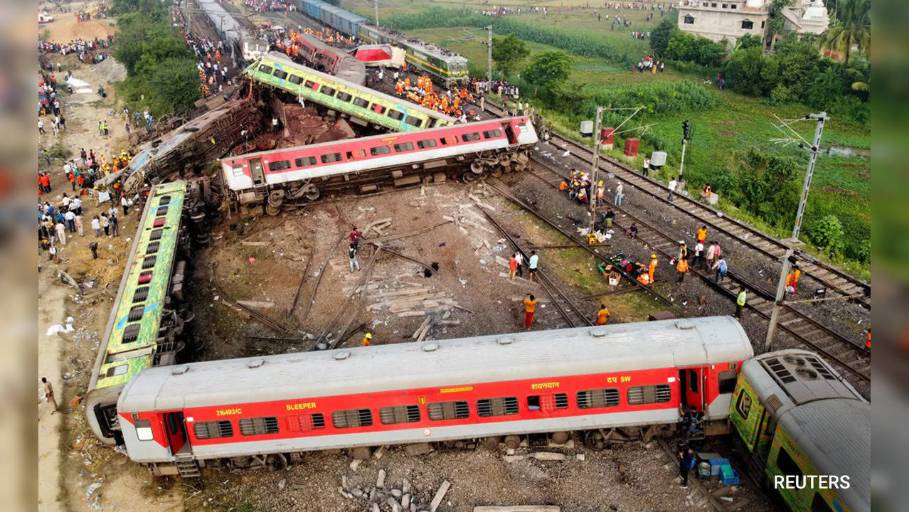 Three trains derailed in Odisha on Friday evening