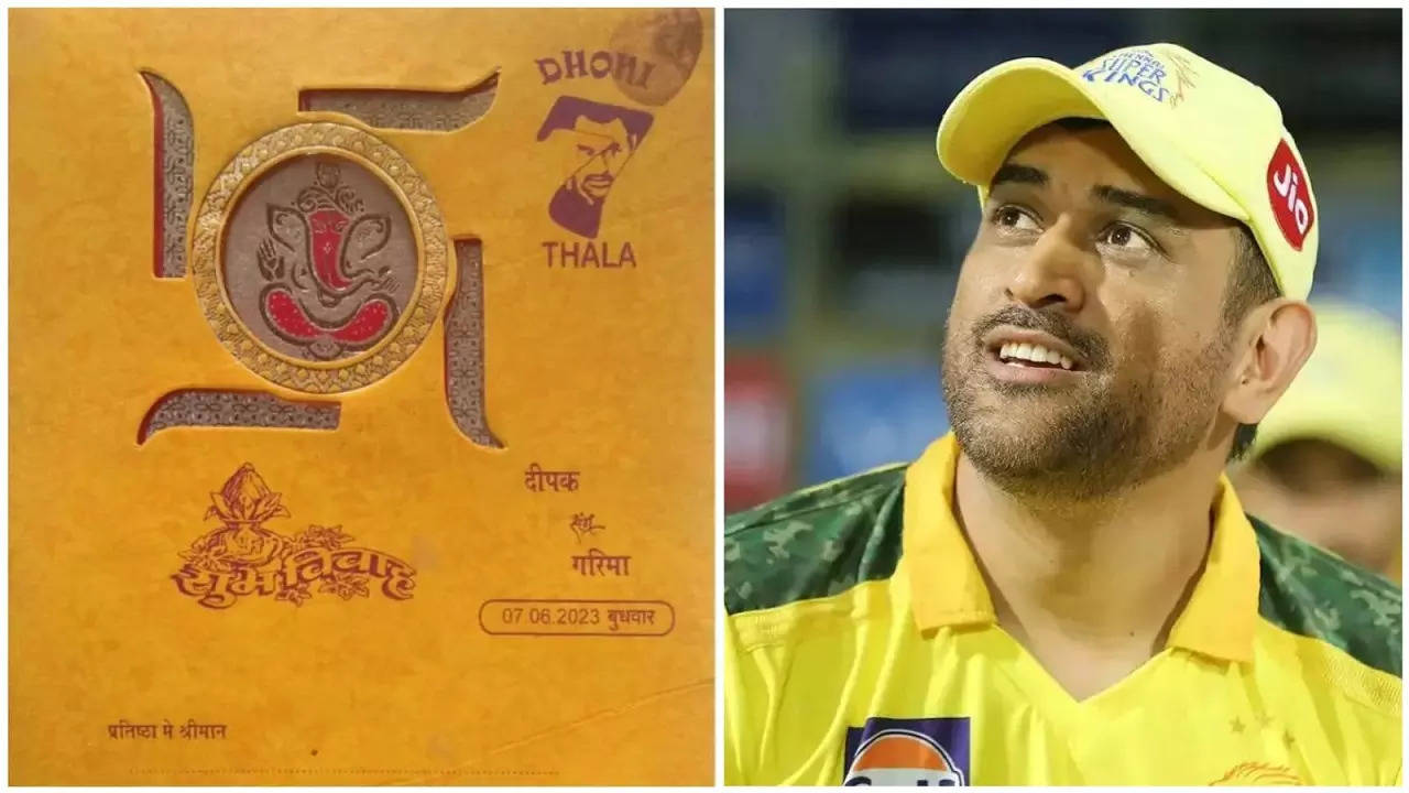 Chhattisgarh Fan Prints MS Dhoni's Photo On His Wedding Card