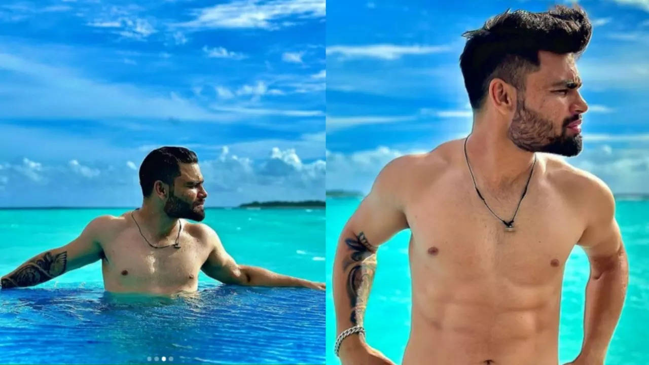 Rinku Singh Show-Offs Abs In His Maldives Trip