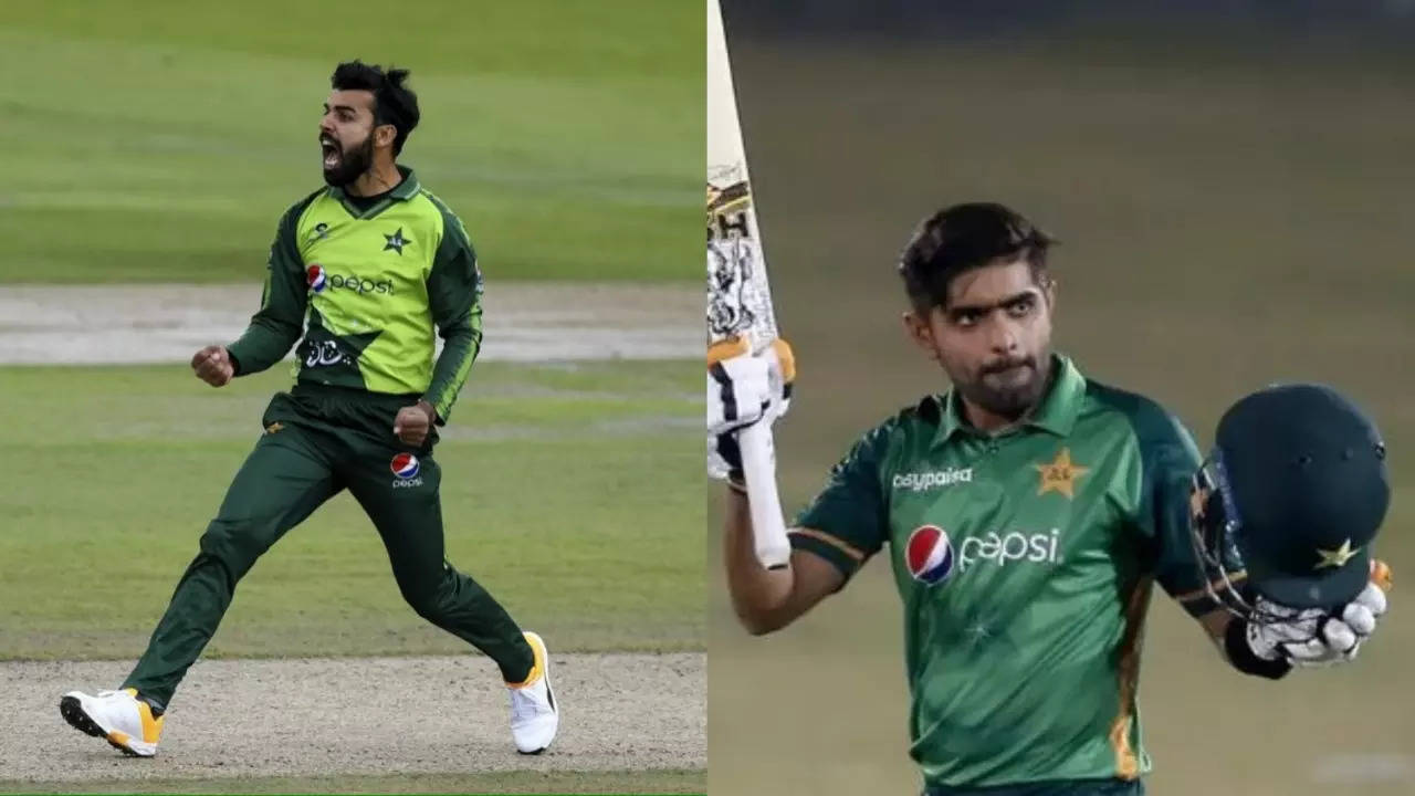 Shadab Khan and Babar Azam