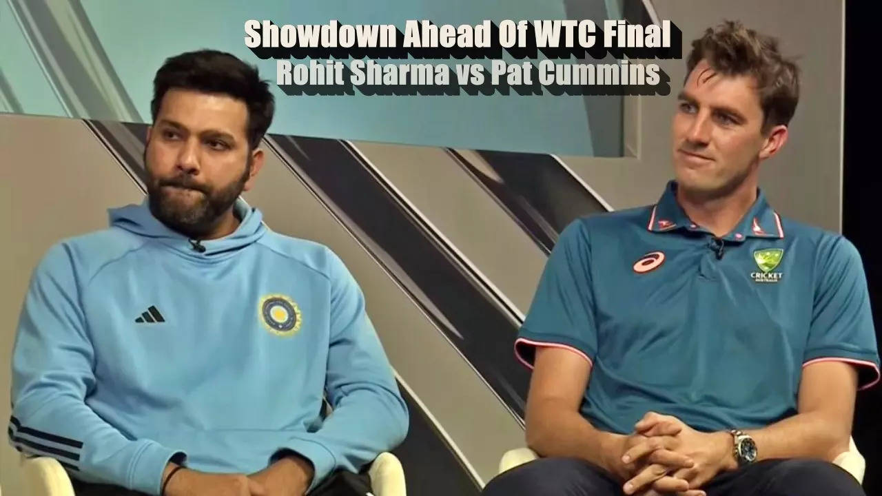 Rohit Sharma, Pat Cummins Face Off Ahead Of the WTC Final At Oval